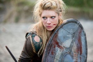 I should be putting a picture of Rollo here, but I don't care about him. Instead, here's the improbable warrior Lagertha, who's also Ragnar's first wife